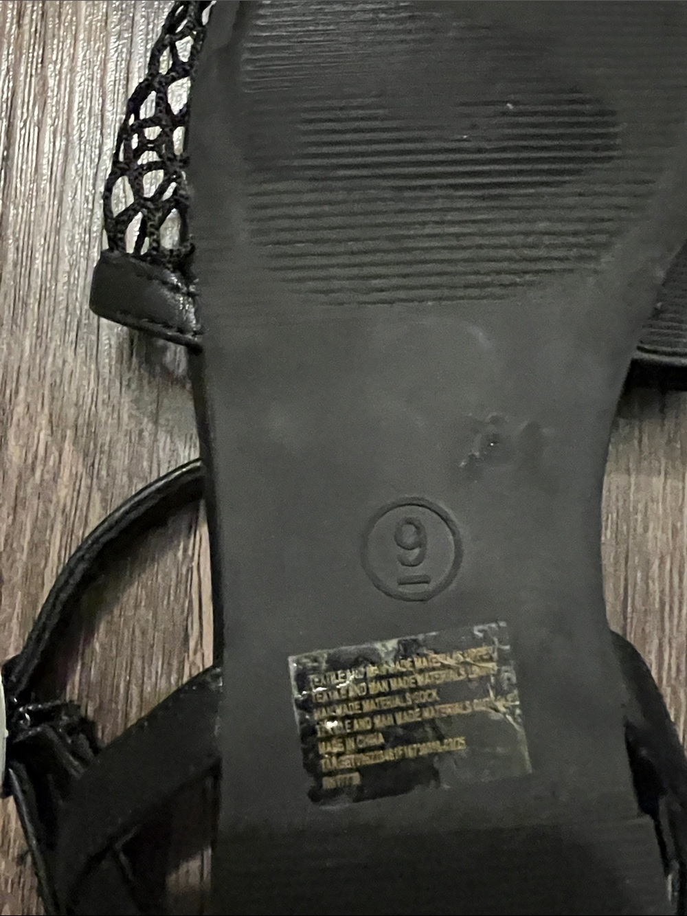 a new day Black Mesh Square-Toe Ankle-Strap Mules - Picture 7 of 10